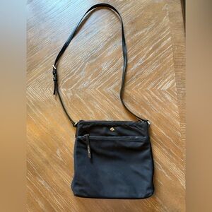 Kate Spade Black Crossbody Bag with Adjustable Straps and Minimalist Design